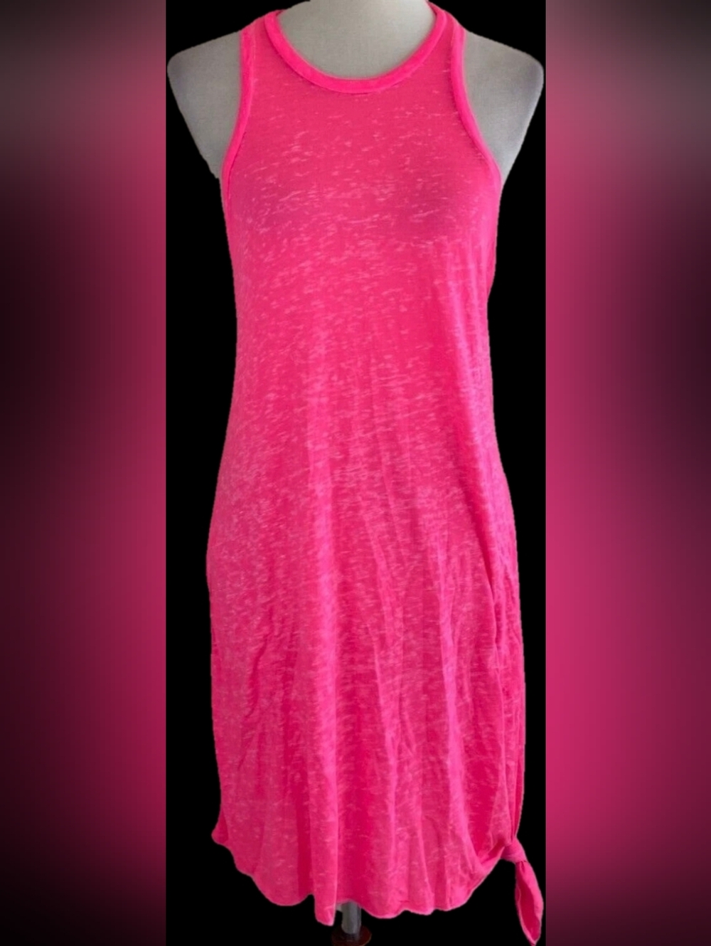 BECCA Beach Date Cover-Up Dress, Pink Punch, M/L, EUC - Picture 2 of 8